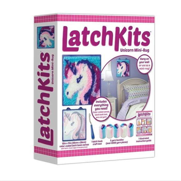 Latch Kits Unicorn Mini-Rug Craft - Picture 3 of 6